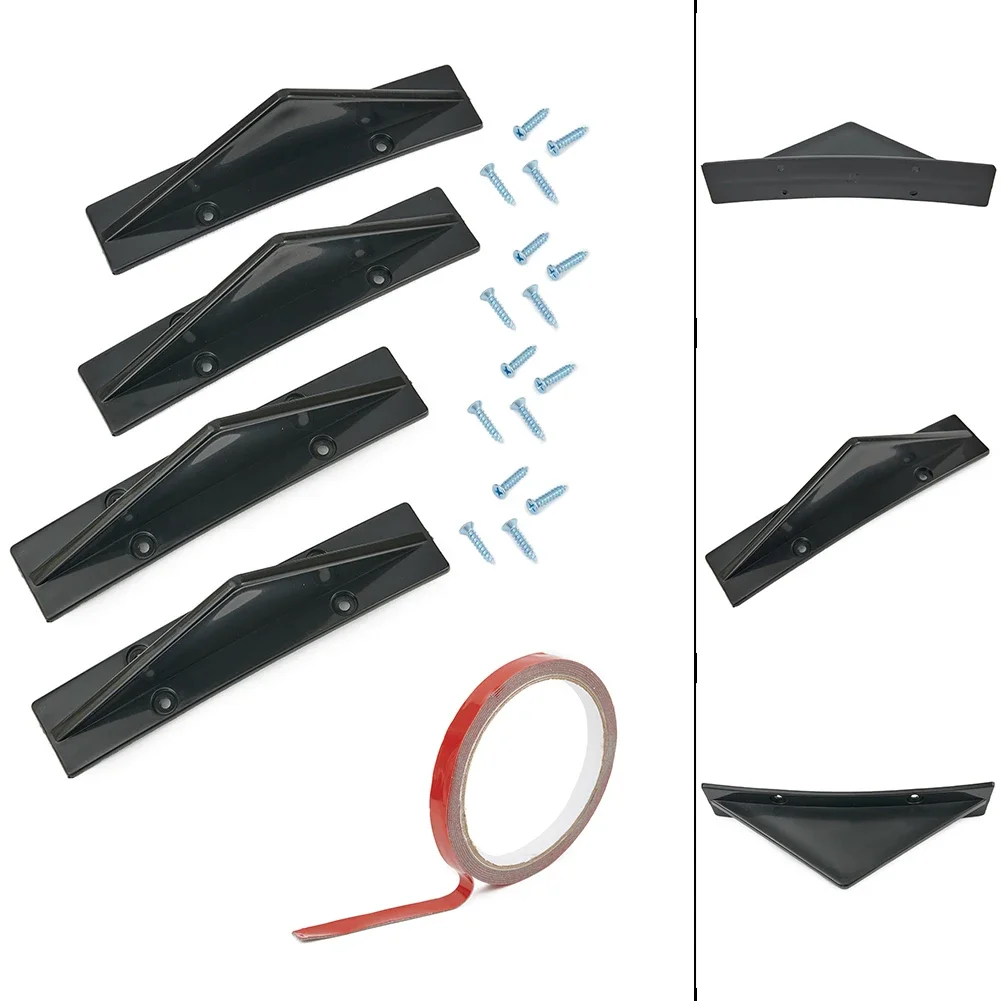 

Useful Right Left Lower Rear Rear Diffuser Trim Cap Rear Diffuser Cap Lip Splitter 4PCS/Set Accessories Exterior