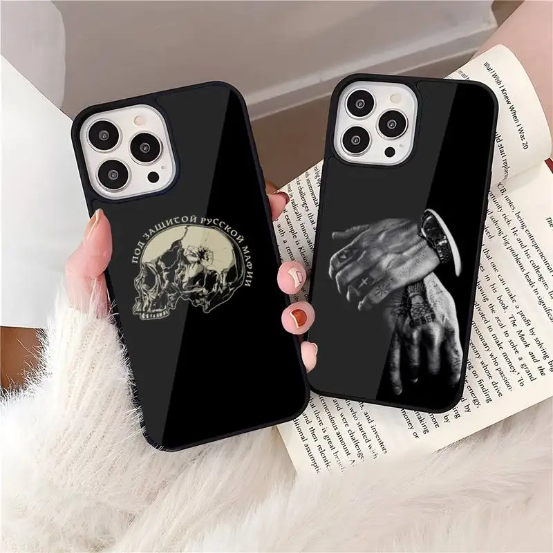 Russian Mafia Phone Case For IPhone 11 13 12 14 Max Pro Mini 7 8 Plus X XR SE2020 Hard Quality Silicone TPU Coque