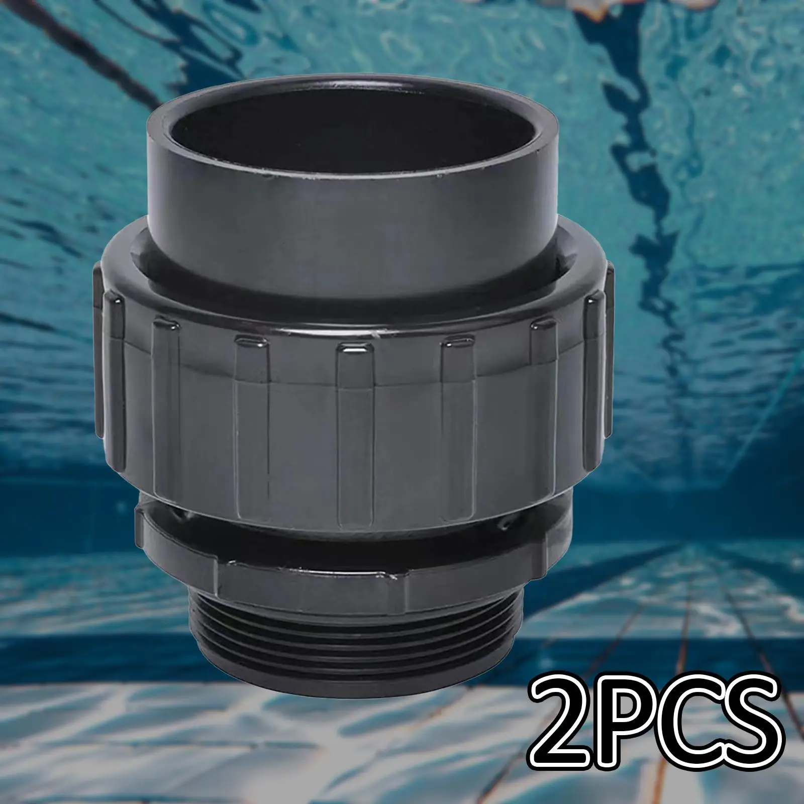 

2x Pool Pump Fittings Connector Repair Exquisite Workmanship Parts Accessories Convenient Installation Sturdy 1.5" to 2" Joint
