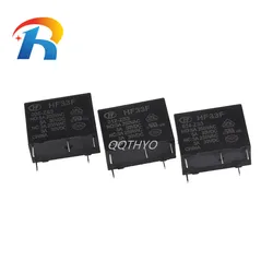 Free Shipping 5Pcs 5V 12V 24V Power Relay JZC-33F 005 012 024-ZS3 HF33F-005-ZS3 HF33F-012-ZS3 HF33F-024-ZS3 5Pin 5A 250VAC relay