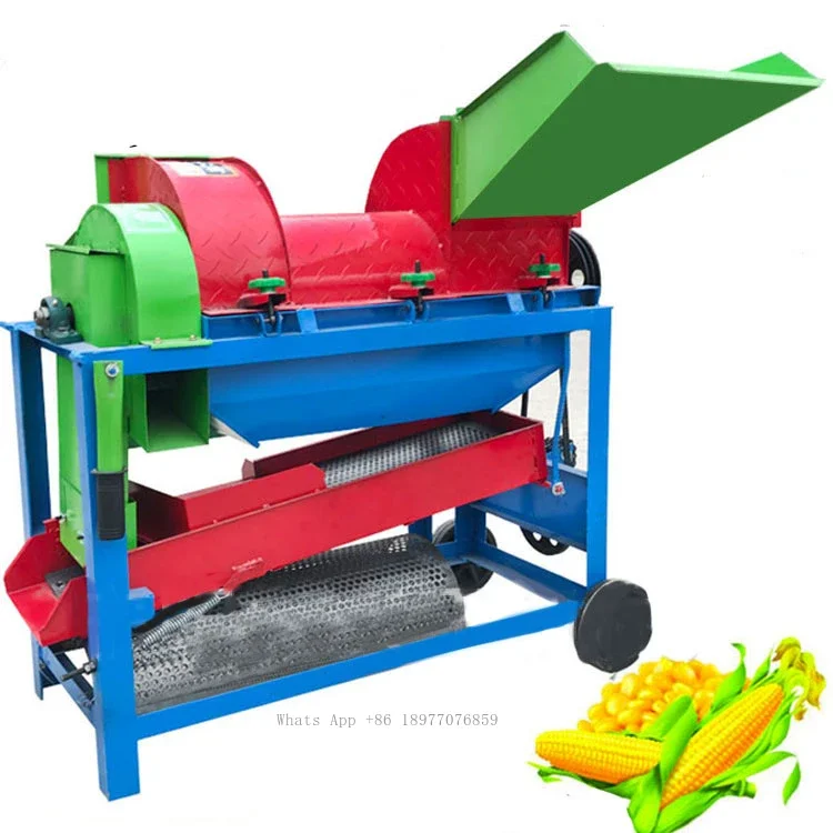 Multifunction Thresher Diesel Engine Feed Processing Machine Farm Bean Wheat Soybeans Paddy Rice Sorghum Maize Corn Sheller