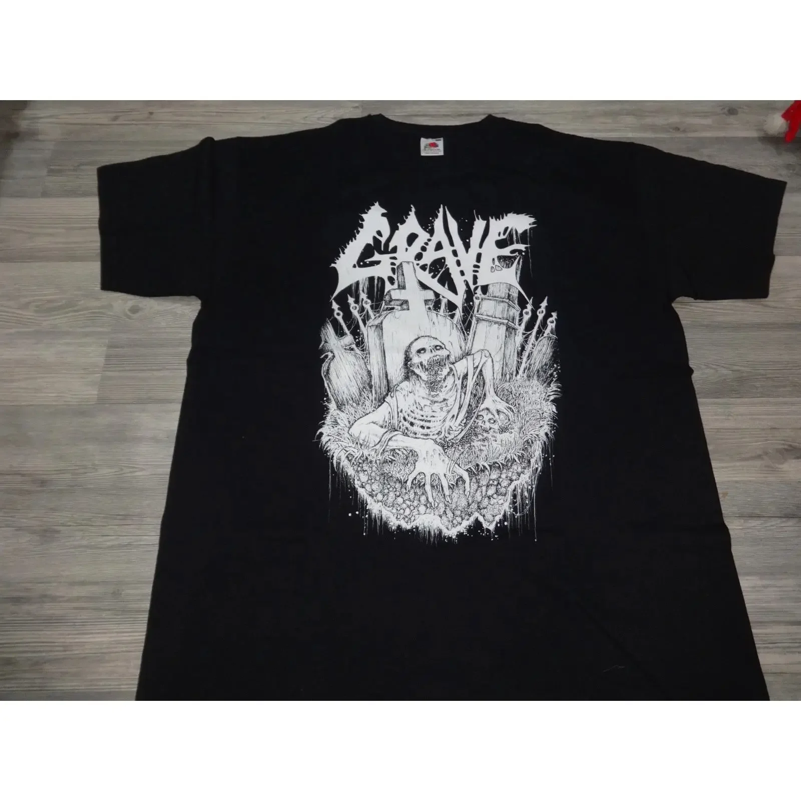 Grave Old Vintage T Shirt Death Metal Benediction Lock Up Dismember vintage Washed homme designer clothes Versatile fashion