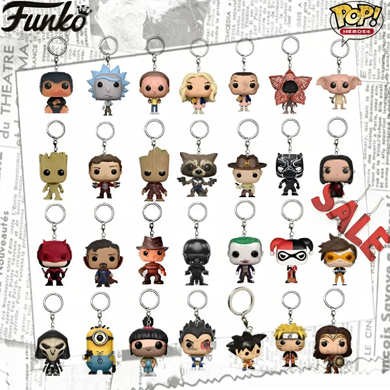 Брелок Funko Pop Galaxy Of the Guardians Tree Man Dragon Ball Гоку Наруто Куклы Снейп Добби Черная Пантера Миньоны Игрушки Для Детей