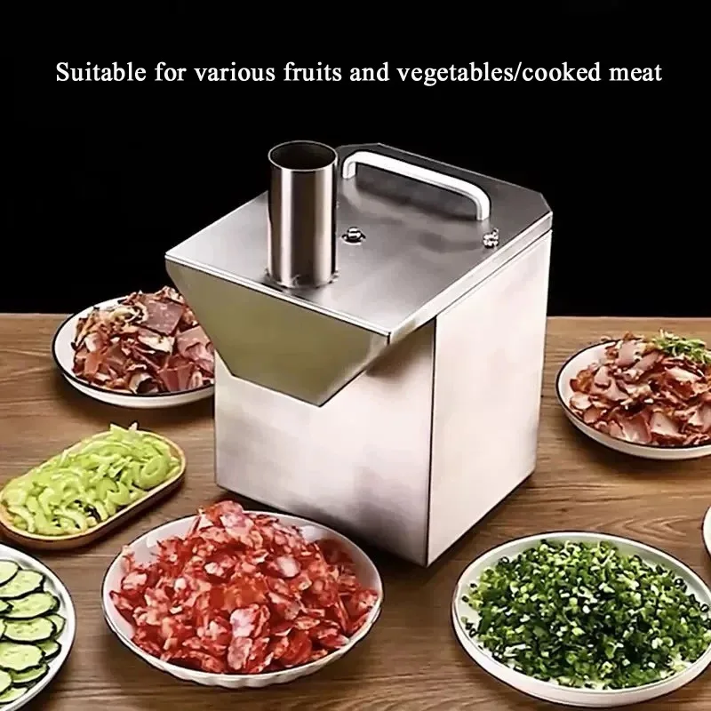 

PBOBP 100KG/H Multifunctional Slicer Cut Sausage Cut Pepper Fruit and Vegetable Electric Automatic Commercial Slicer Oblique Cut