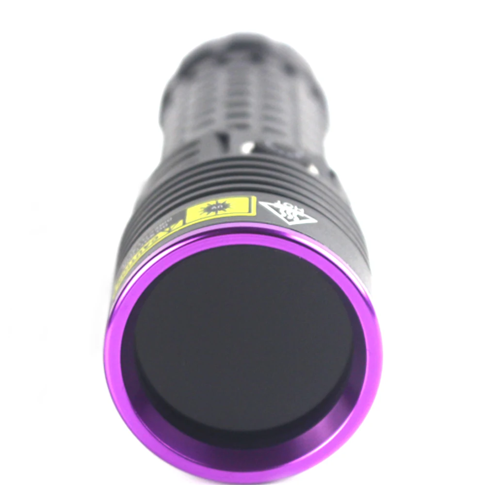 High Power 60W 365NM UV Flashlight Black Mirror Purple Light pet\'s urine Detection Torch Type-C Rechargeable 26650 Lantern