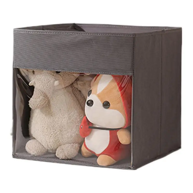 

Storage Cube Foldable Toys Organizer Non-Woven Cube Space-Saving Box For Bookshelf Nursery Dorm Living Room Wardrobe Closet