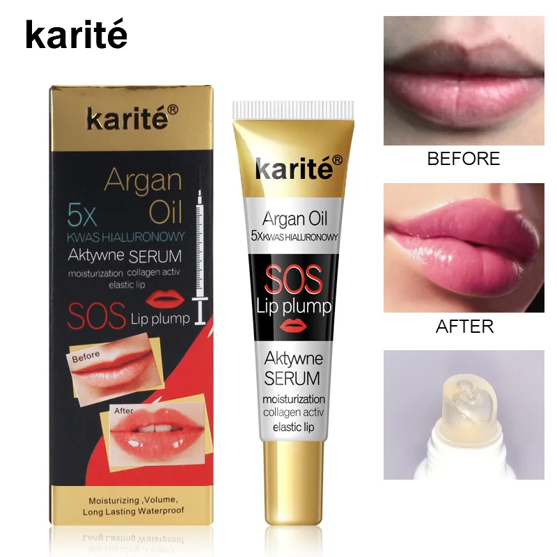 Marokkanisches Arganöl, pralleres Lippen-Make-up, feuchtigkeitsspendender Lippenbalsam, leuchtendes Öl, feuchtigkeitsspendender, transparenter, praller Lipgloss für die Lippenpflege, Kosmetik