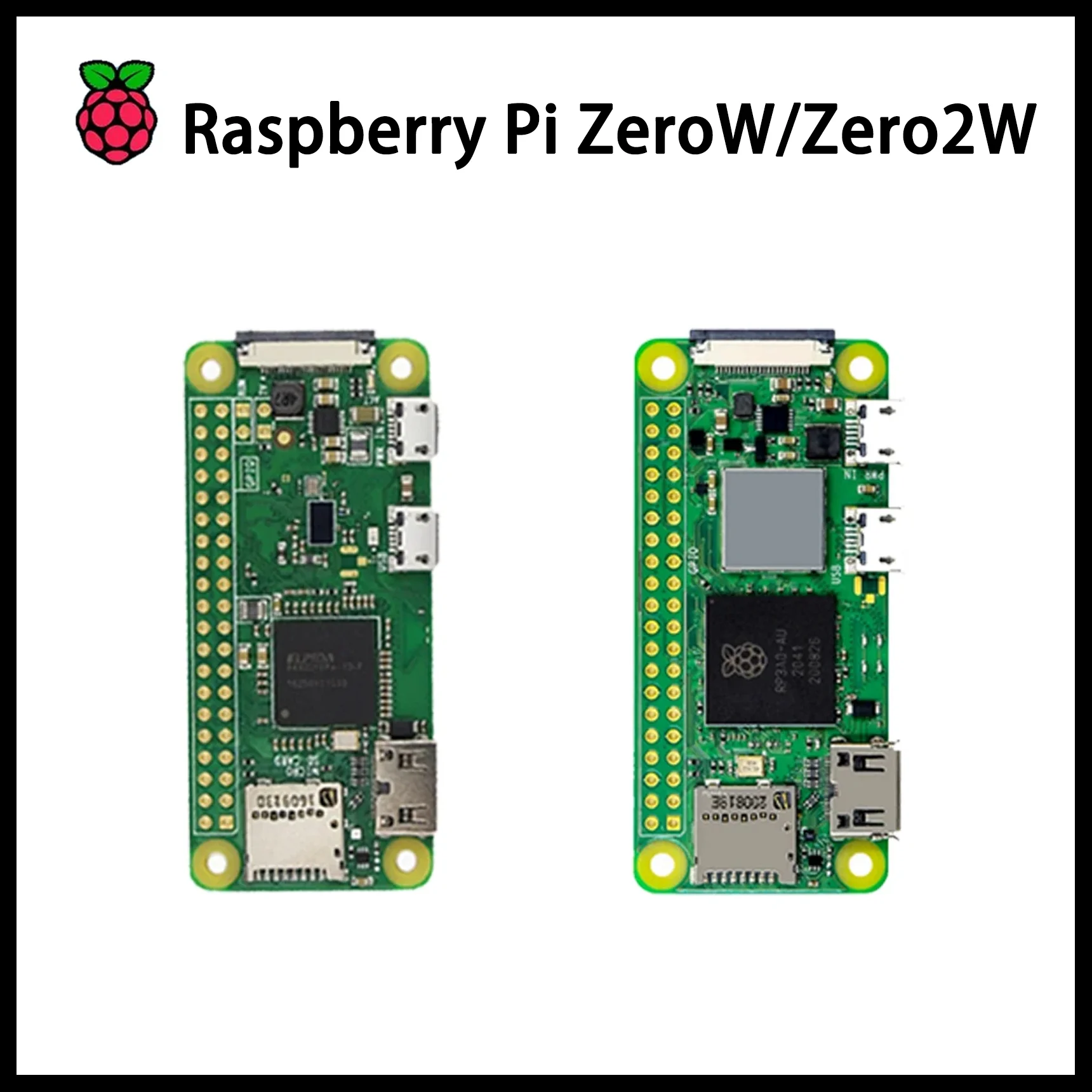 Originale Raspberry Zero/Zero W/Zero 2W Soldato Intestazione 512MB di RAM Compatto Singola Scheda Computer Dotato di Chip Broadcom