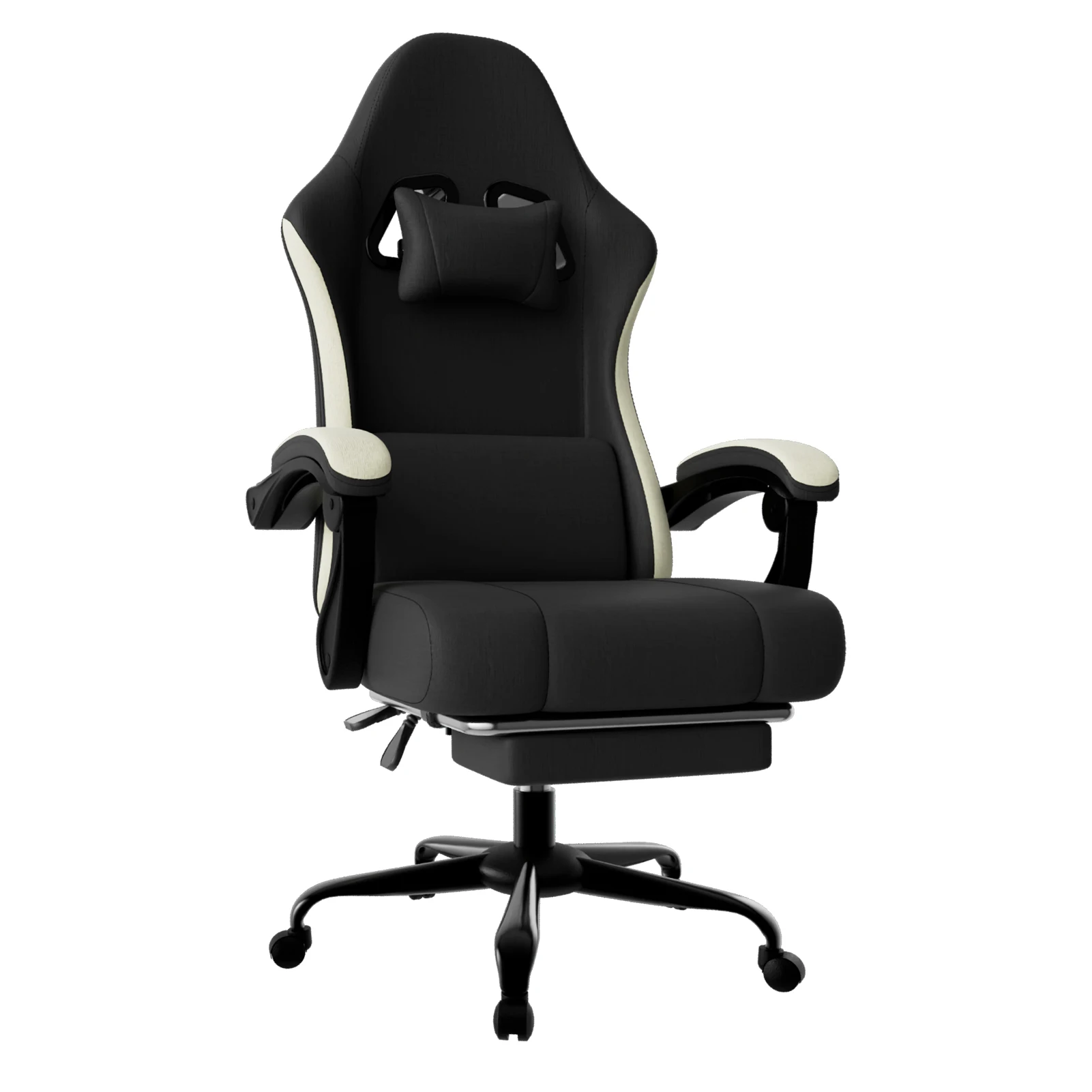 

Ergonomic Gaming Chair with Individually Wrapped Spring Cushioning Breathable Fabric Adjustable Lumbar Support for