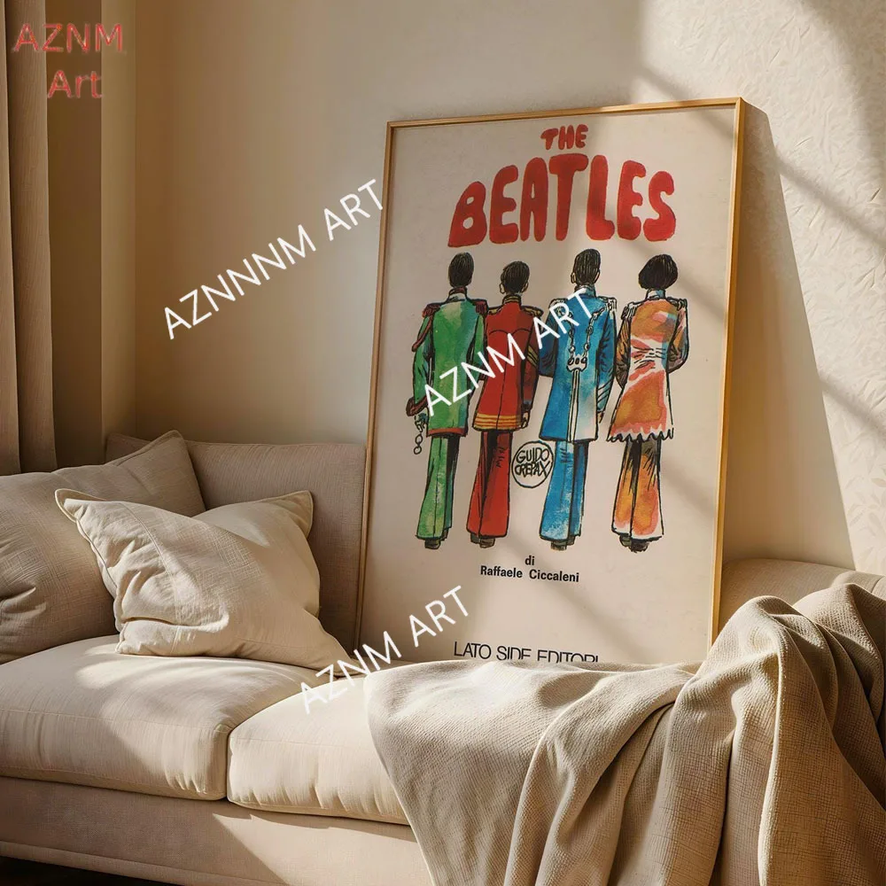 Retro-Musik ist gut für die Seele Zitate Leinwanddrucke Wunderschöne Musik-Kunstposter für moderne Heim- und Bürodekoration im Wohnzimmer