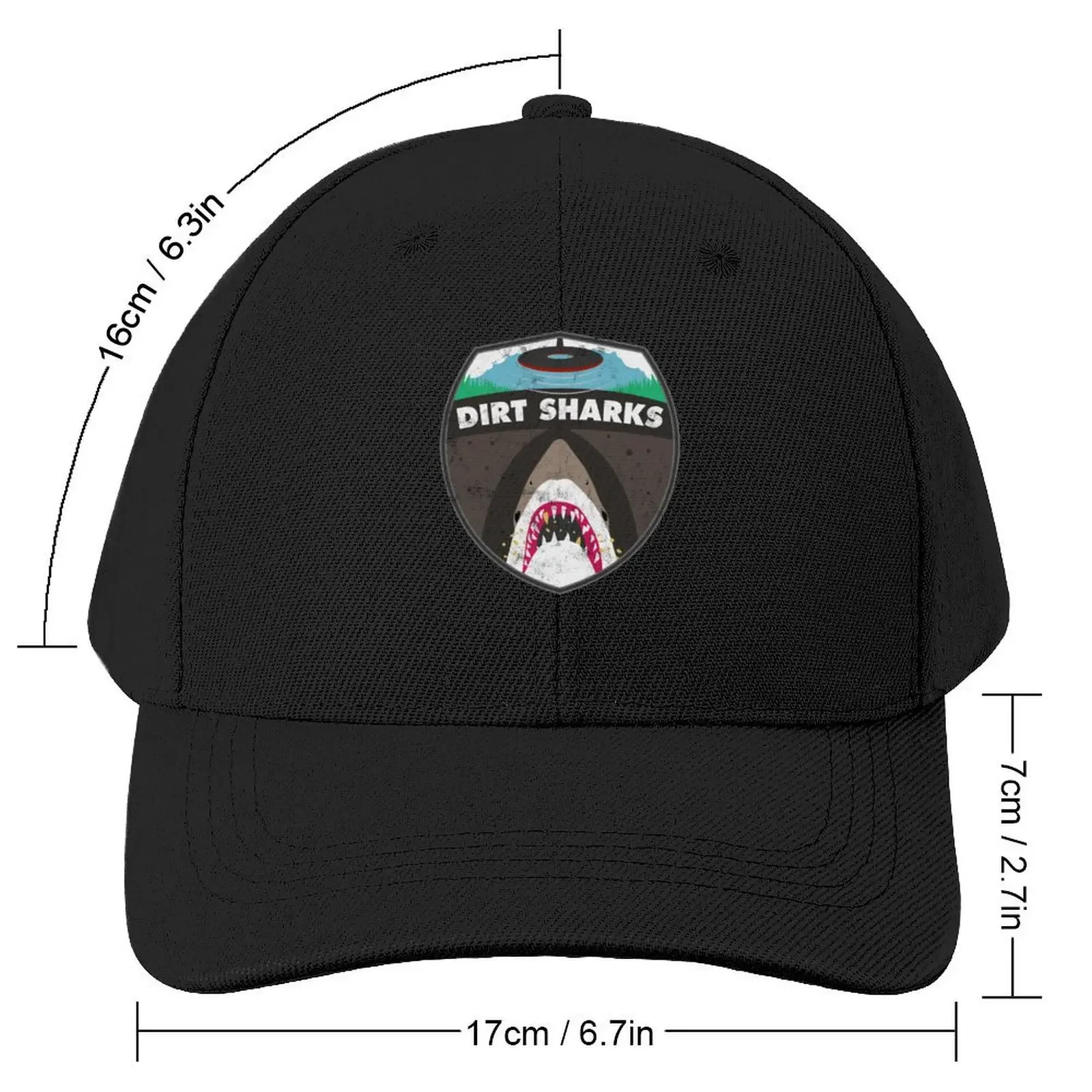 Dirt Sharks Badge - Aged & Worn - Detectorists - DMDC Baseball Cap Mountaineering Luxury Cap dad hat Luxury Hat Boy Women's