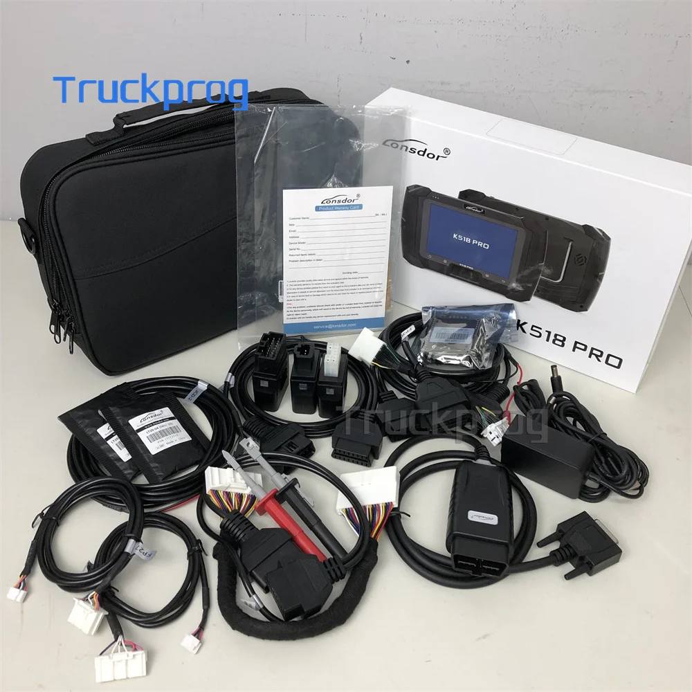 

Программатор ключей Lonsdor K518 Pro Full Version Immo Remote Key Programmer с 2 шт. LT20 для Toyota, кабель FP30 для BCM, кабель JCD для JLR, адаптер ADP