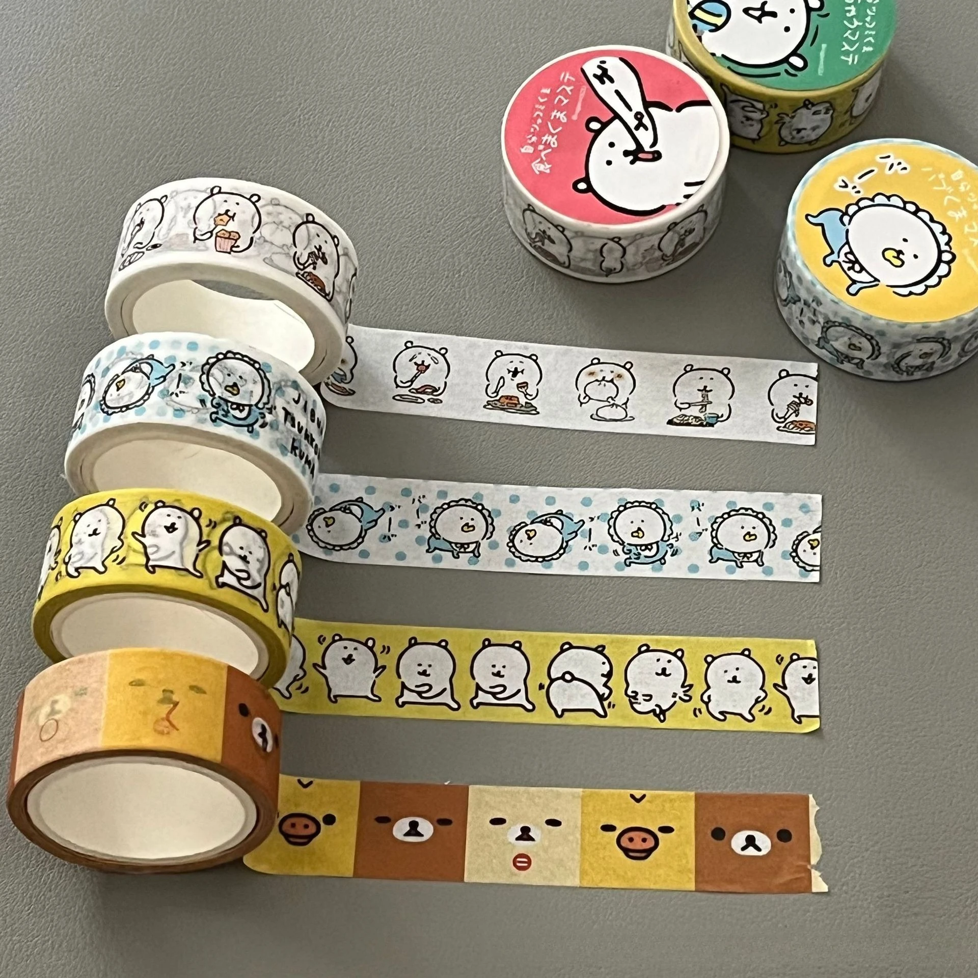 Adesivos Decorativos Adoráveis de Urso Engraçado e Fita de Papel para Materiais de Colagem DIY para Scrapbook Presentes Nagano em Estoque
