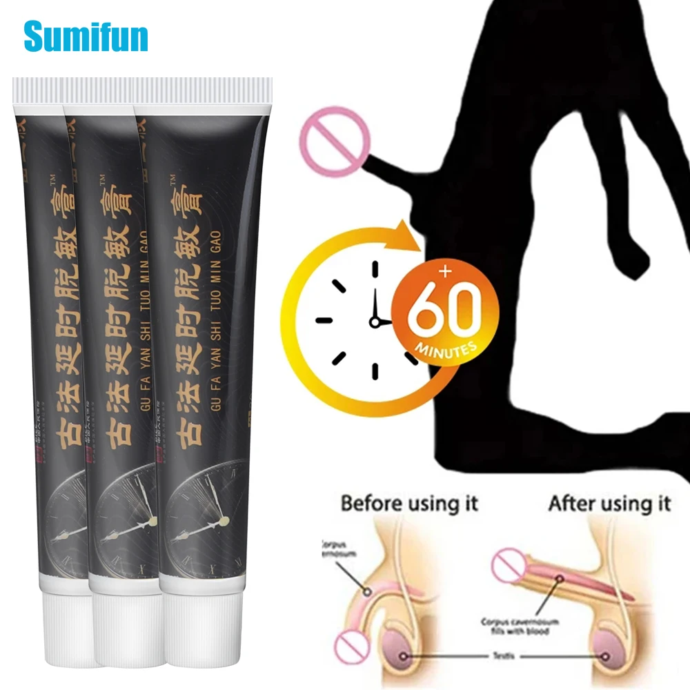 1/2/3Pcs Male Penis Delay Cream Enlargement Growth Big Dick Lasting Erection Ointment Cock Erection Extension Enlarge Plaster20g