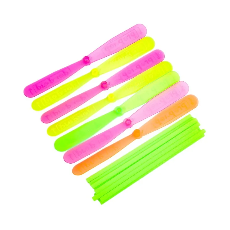 Spinner de libélula de bambú, 10 Uds., juguetes voladores multicolores, juego de interacción al aire libre para padres e hijos, desarrollar la coordinación mano-ojo