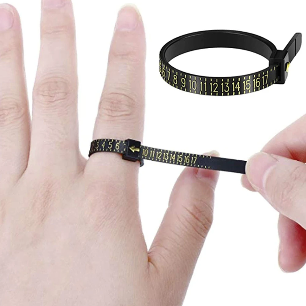 Ring Ruler Measurer Finger Coil Ring Sizing Tool UK Size US Size Measurements Ring Sizer Accessory Insert Guard Tightener Tools