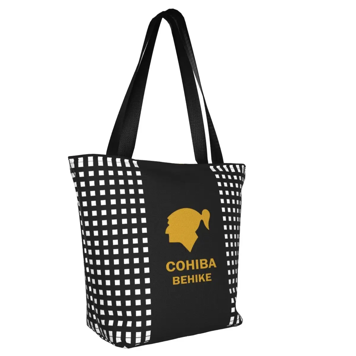 Cuban Cohiba charutos sacolas de compras, reciclagem mercearia, Canvas Shopper, Shoulder Bag