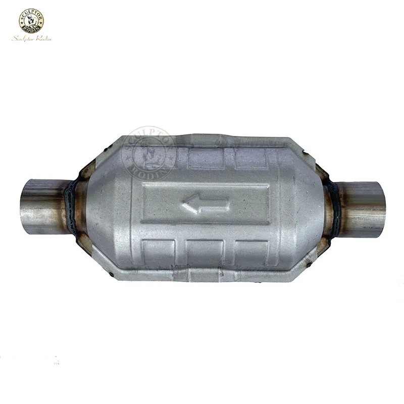 

2'' Oval Universal Catalytic Converter 400 Cells Ceramic Catalyst