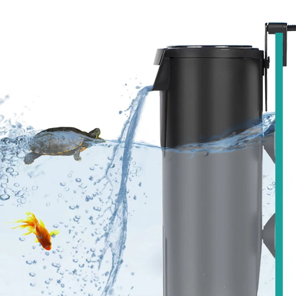 

Waterfall Aquarium Filter Turtle Low Water Level 4Cm Circulation Pump Eu Plug Submersible Oxygen Enhancing Bubbles