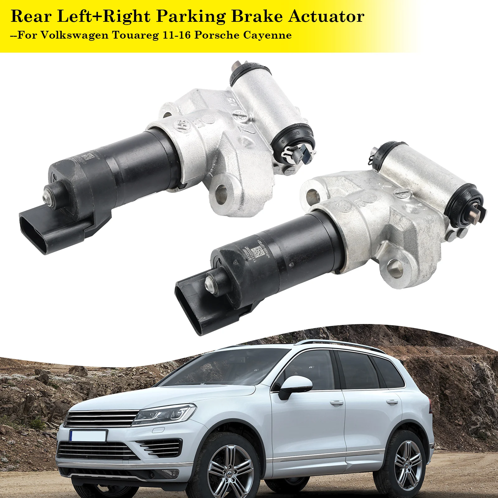 Rear Left/Right Parking Brake Actuator For Volkswagen Touareg 2011-2016 Porsche Cayenne