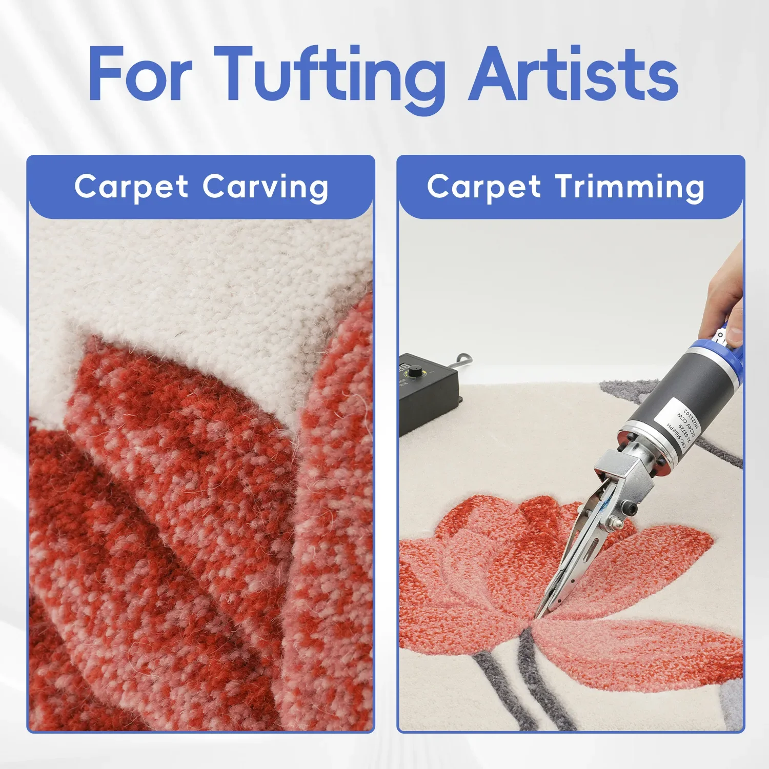 Electric Carpet Carving Scissors Rechargeable Carpet Machine Engraving Trimming Modeling Scissors For Customize Tufting Gun Tool