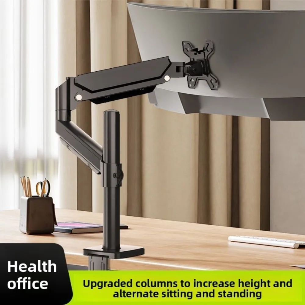 Desktop Mount Monitor Arm Stand 360 Multi-Direction with Tray Monitor Holder Universal Expandable Monitor Bracket