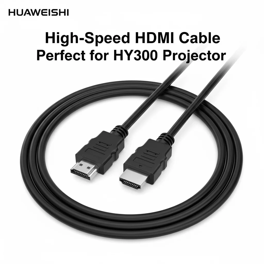 كابل هواويشي 4K HDMI 2.0 بسرعة 18 جيجابت في الثانية عالي السرعة HDMI ذكر إلى ذكر 1 متر لشاشة التلفزيون PS4 Xbox لجهاز عرض HY300