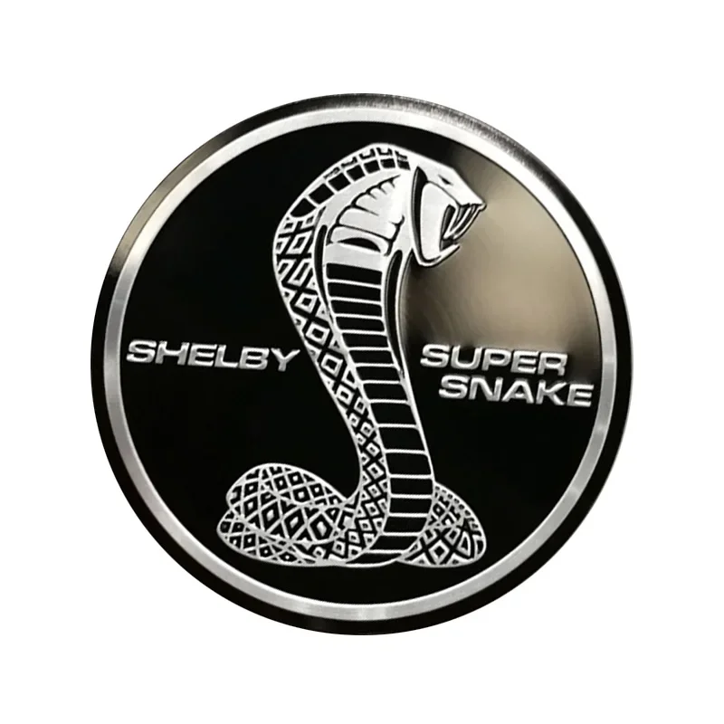 1pc 69mm Sticker Car Badge for Ford Cobra Shelby Logo Mustang Focus F150 Mondeo Taurus Kuga Decoration Emblem Auto Accessories