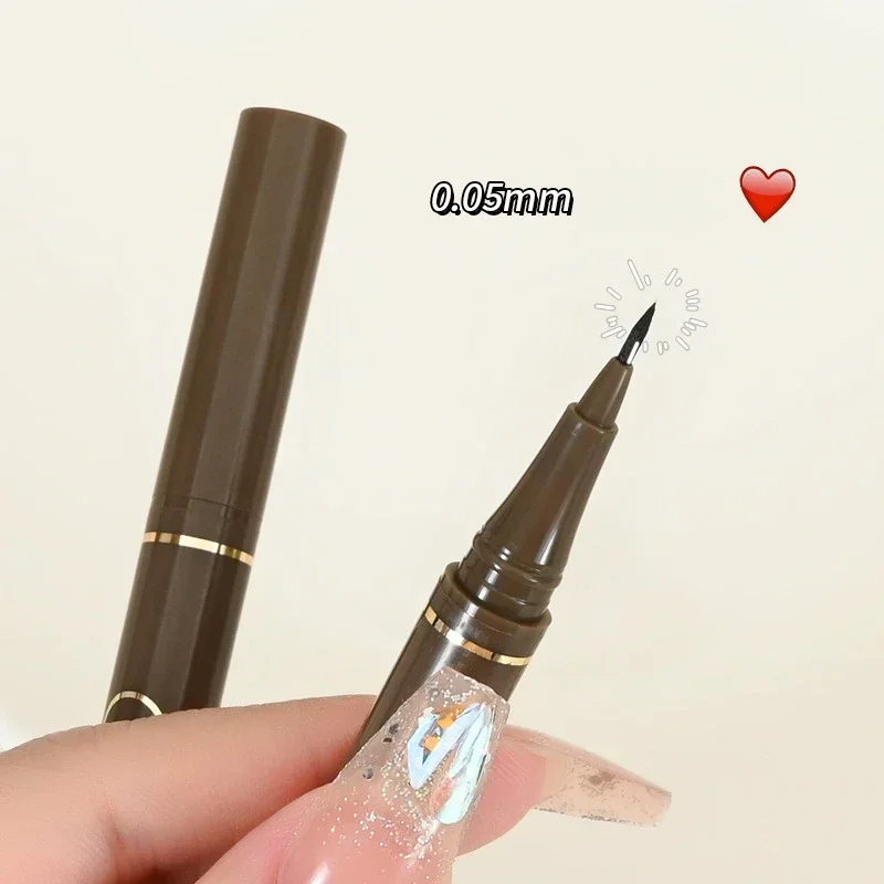 0.05mm Women Ultrafine Eyeliner Liquid Eyeliner Pen Waterproof Long Lasting Smudge-proof Eye\'s Makeup Tools Eyeliner Black Brown