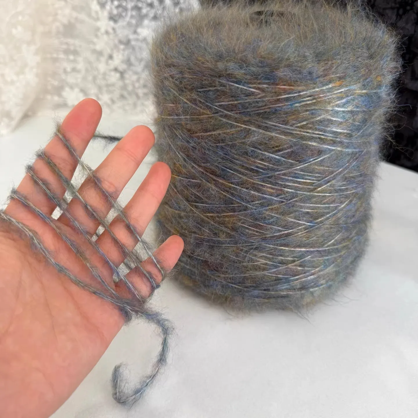 

500g/lot Colored silk spray yarn,Hand woven DIY thread,Soft needle weaving characteristic yarn