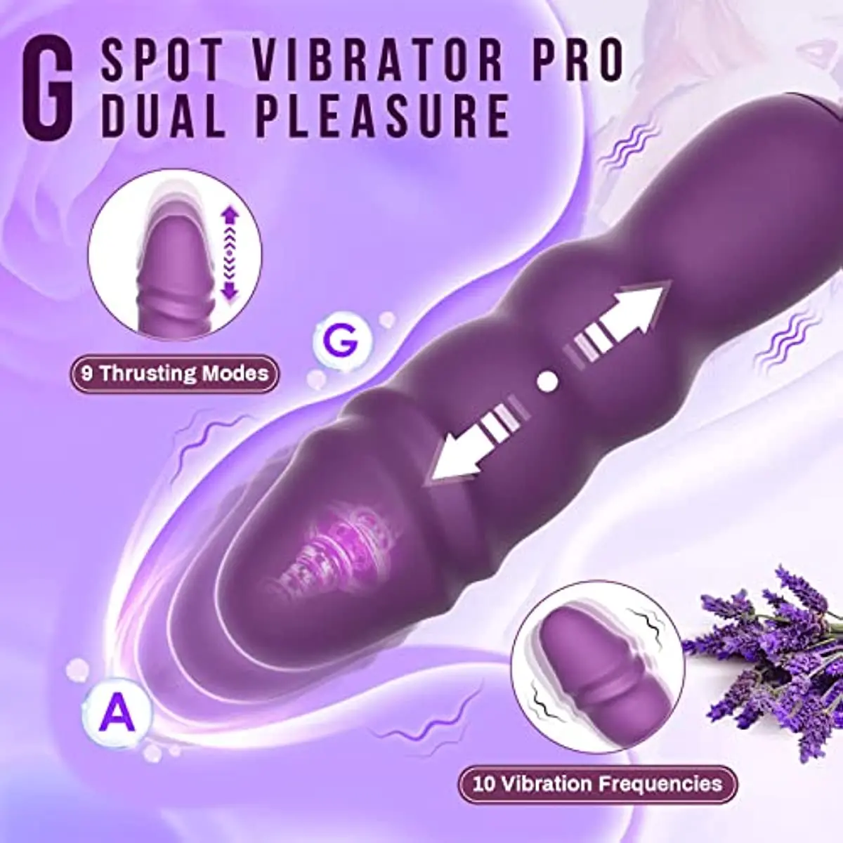 Thrusting G-Spot Dildo Vibrator for Women Clitoris Stimulator Updated Propulsion Anal Butt Plug Adults Goods Sensory Sex Toys