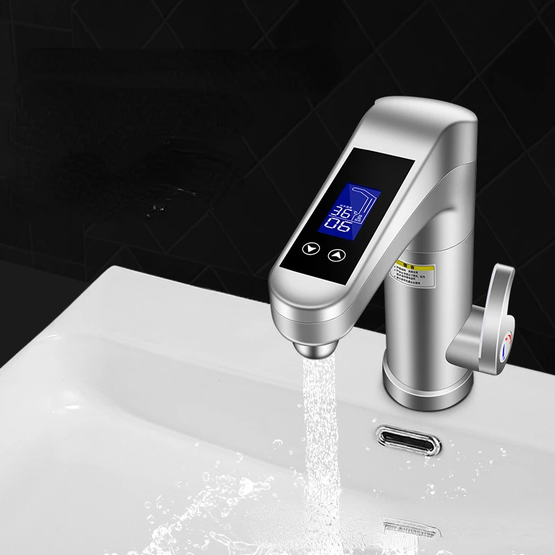 ติดตั้งสะดวก, ก๊อกน้ำไฟฟ้าจอแสดงผลดิจิตอลระบบทำความร้อนทันที, ป้องกันความปลอดภัย, เครื่องทำน้ำอุ่นร้อนและเย็น