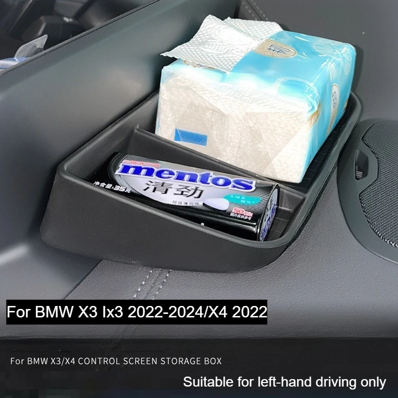 

Для BMW X3 Ix3 2022-24 автомобильный центральный экран управления за сценами ящик для хранения X4 за приборной панелью модификация аксессуары