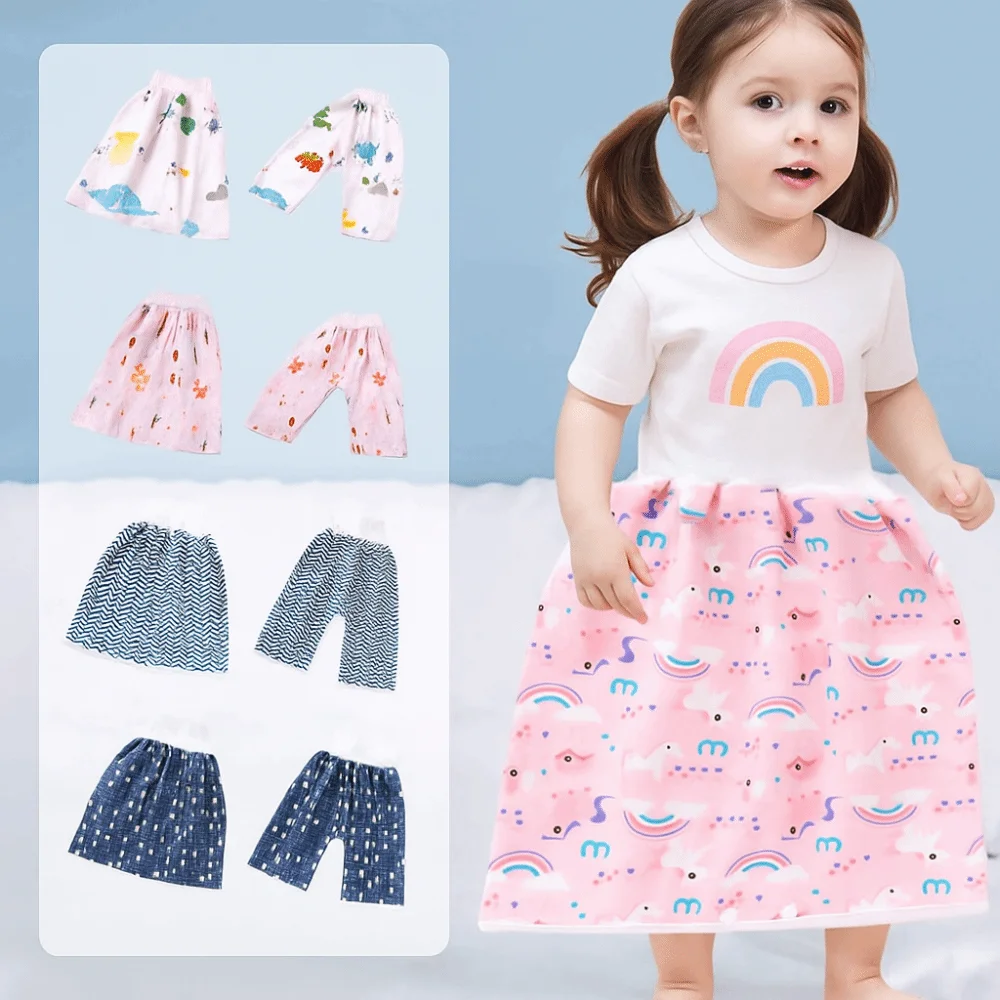 Waterproof Baby Diaper Waterproof Pant Leak Proof Infant Washable Cloth Diapers Anti-Side Leakage Cotton Urine Training Pants