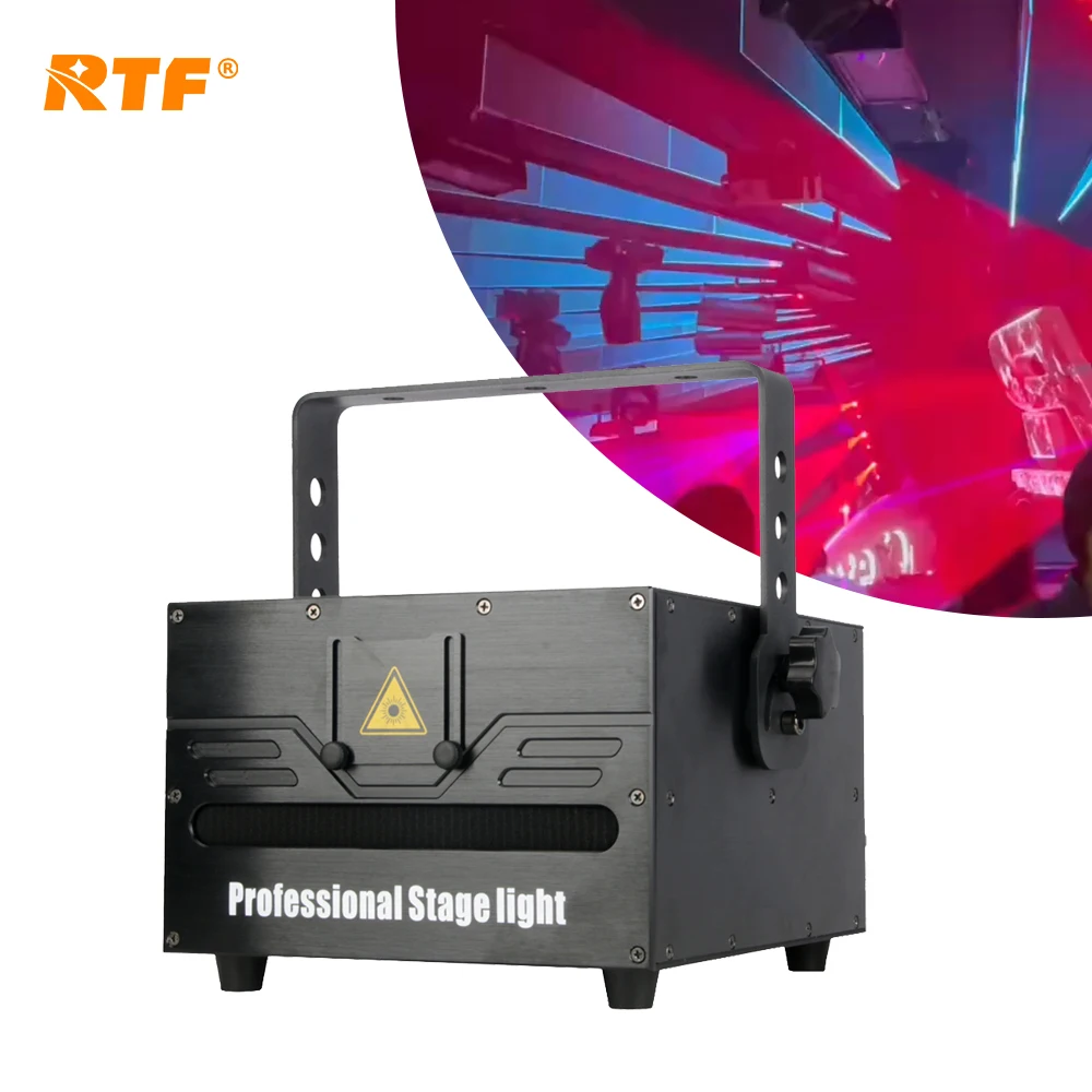 Full Color Animation 10W RGB Laser Light Logo Text DMX512 Control Laser Lights Customizable Logo