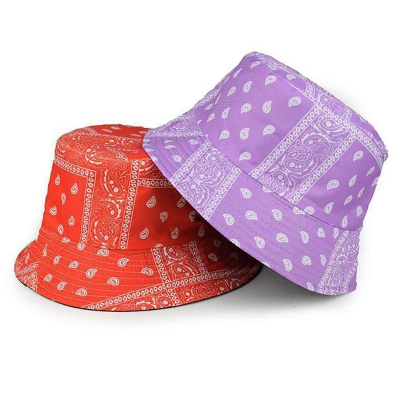 Summer Bucket Hats Women\'s Embroidery Hip Hop Panama Bob Caps Folded Beach Sun Fisherman Hat For Ladies