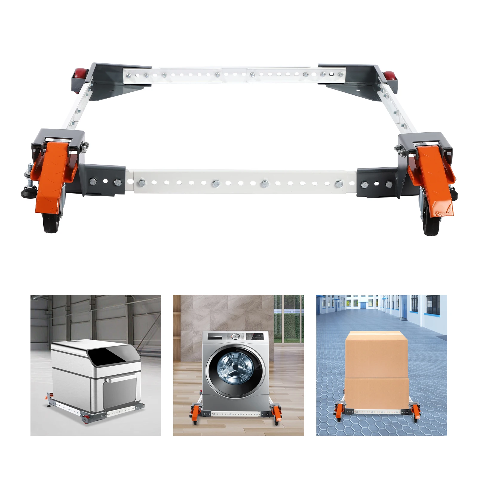 Base mobile réglable, forte capacité de charge, base mobile robuste, facile à déplacer