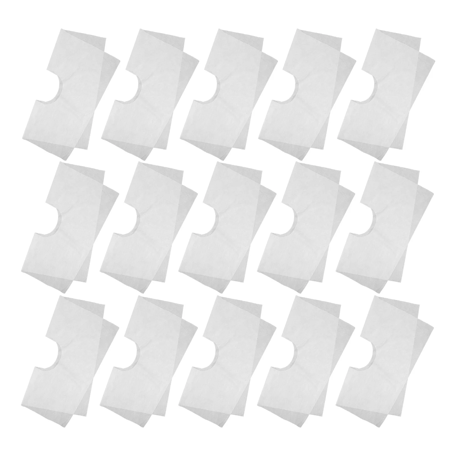 

Healeved 100 Pcs Disposable Covers White Round Hole Headrest Protectors for Massage Table Chair Spa Salon