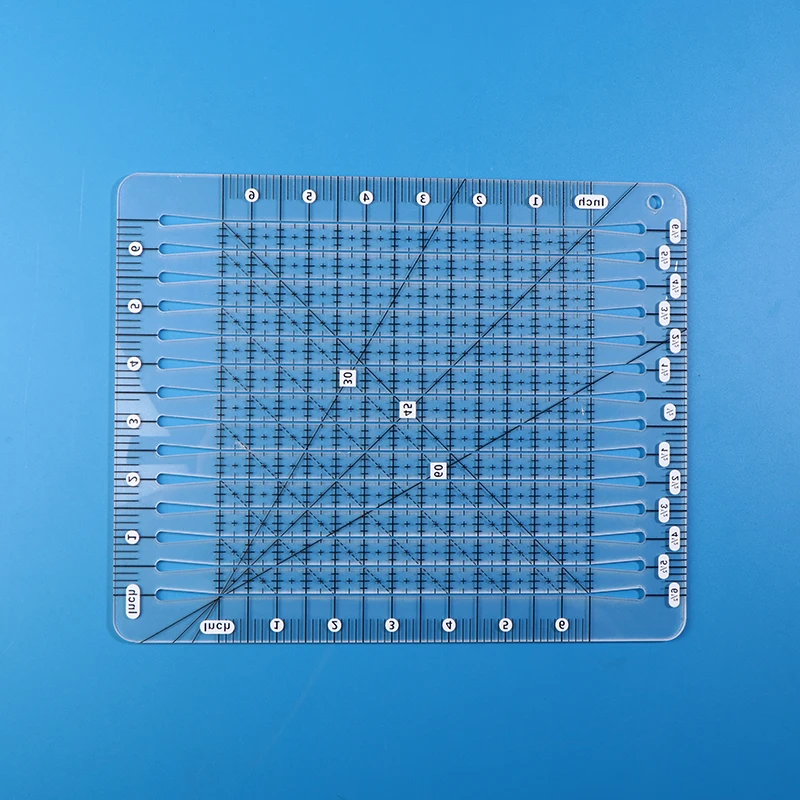 

NEW 5 In 1 Quilt Cutting Ruler Acrylic Transparent Squared Templates Sewing Ruler For Cutting Quilting Sewing Crafts