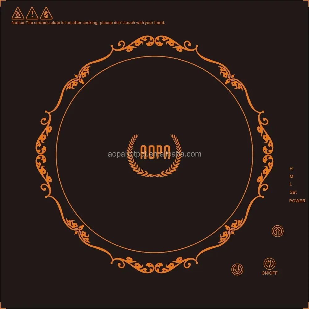Fogão de indução elétrico comercial de mesa