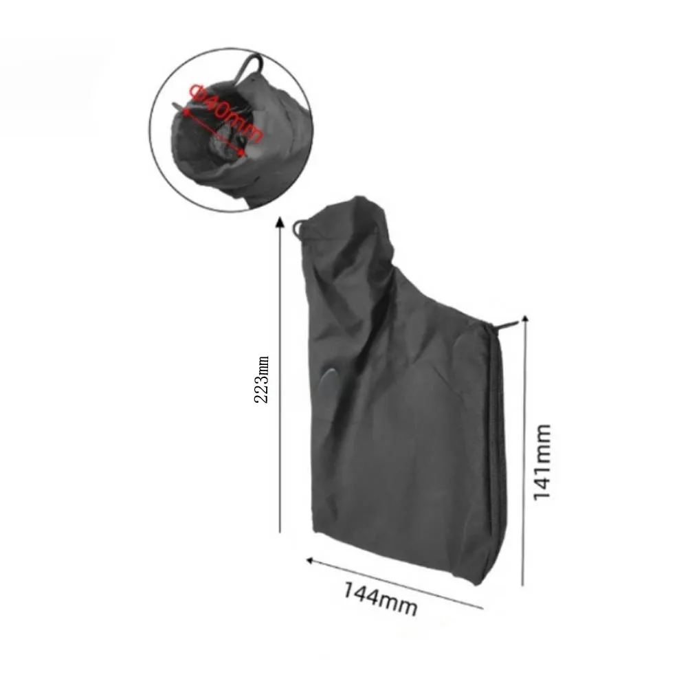 255 Aluminum Saw Dust Collection Bag with 40mm Elbow Fitting Designed for Deming 255 and Other 255mm Compatible Saws