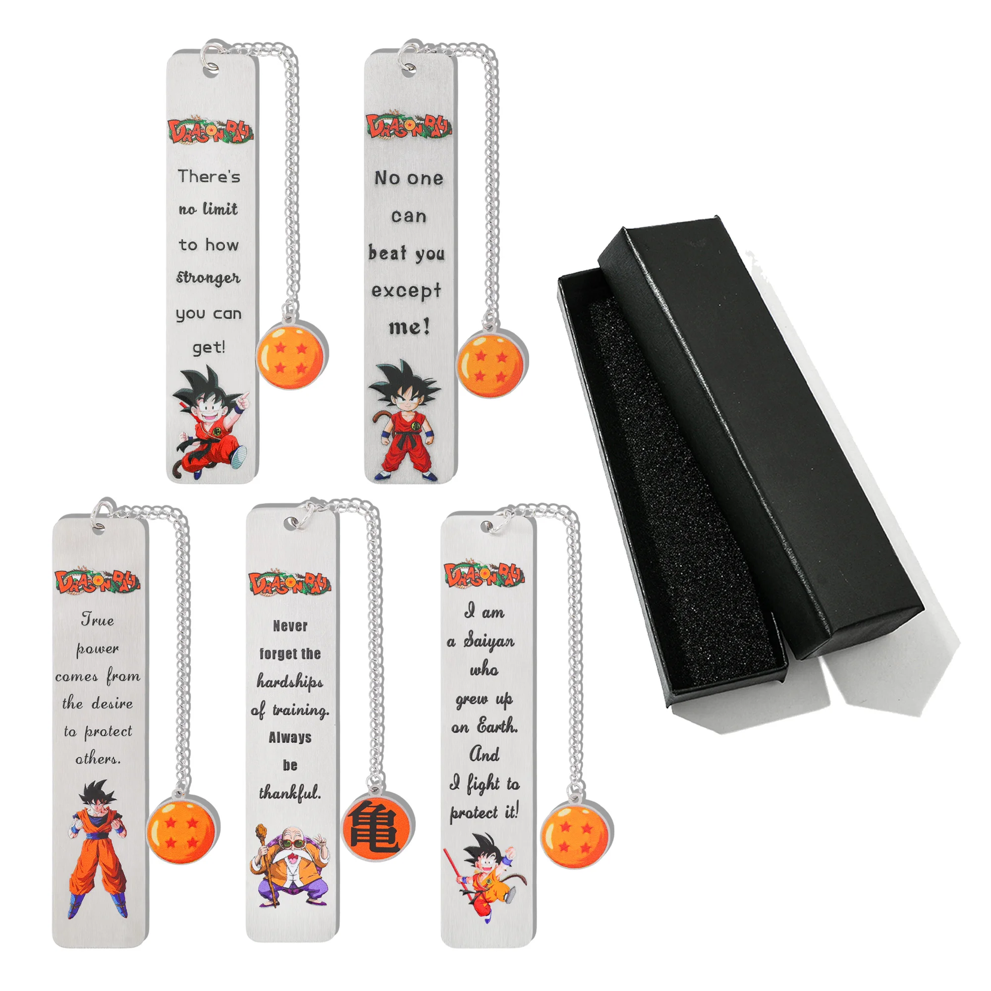 

Yellow beads Stainless Steel Bookmarks with & Gift Box - Inspirational Quotes, Durable Page Markers for Anime Fans, Manga Lovers