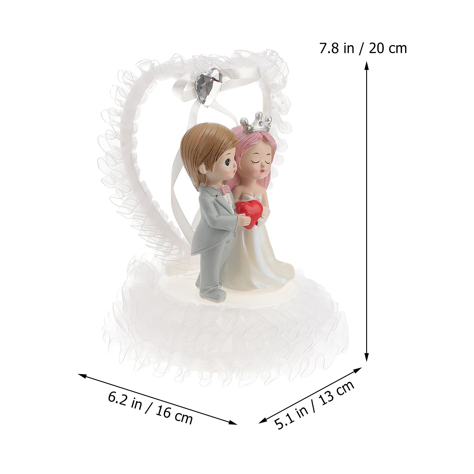 

Bride Groom Resin Couple Photography Props Wedding Cake Decor Desktop Ornament Valentine Gift Wedding Party Decoration
