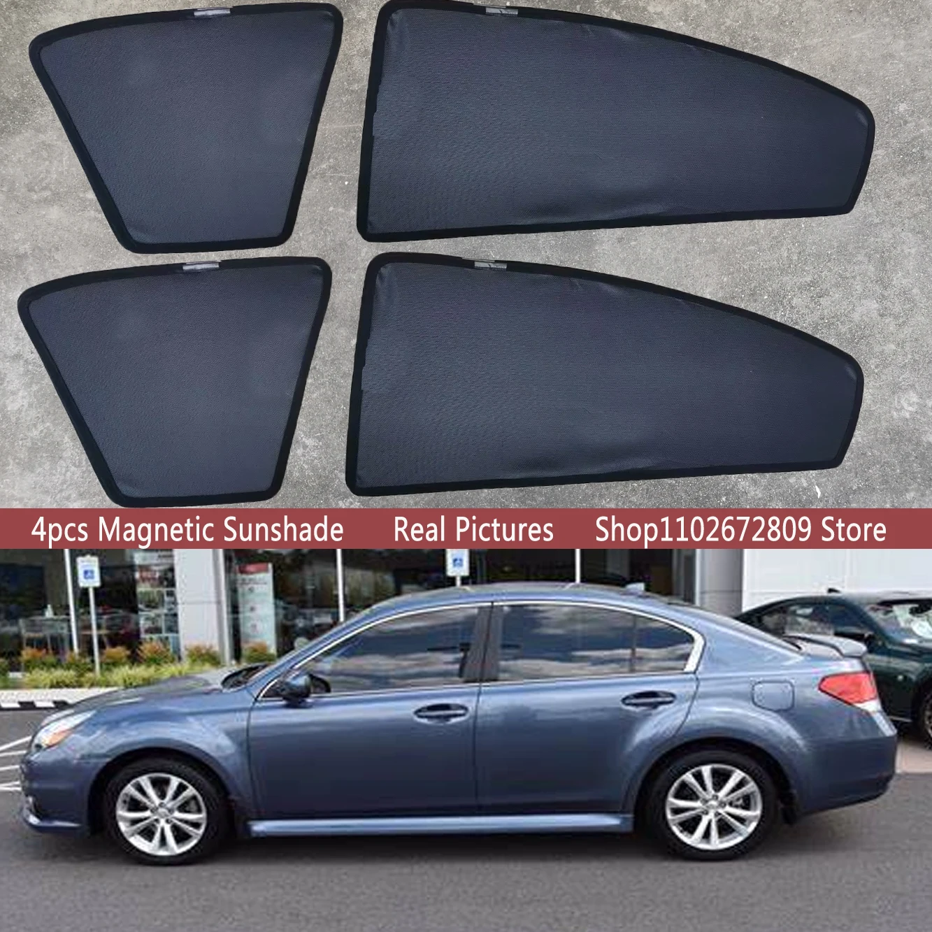 Magnetic Car Sunshade Shield Windshield Frame Curtain Sun Shades For Subaru Legacy Sedan 2010 - 2014 2011 2012  Auto Accessories