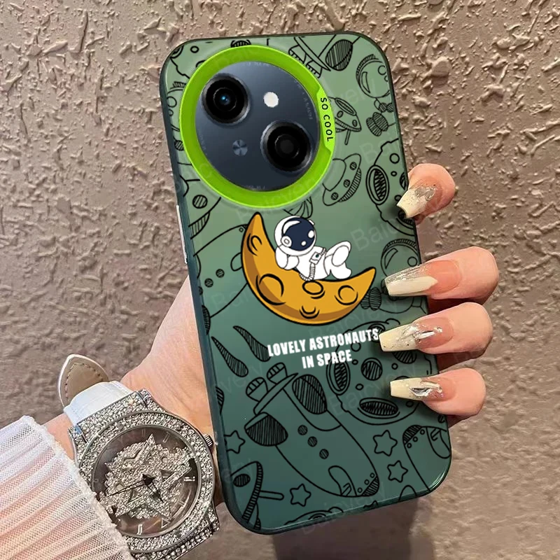 حافظة لهاتف Tecno Spark GO 1 Spark 30c 20c 10c 20 10 8c 7T 6 GO Pro Plus 4G 5G حافظة هاتف ليزر فاخرة على الطراز الكرتوني رقم 12