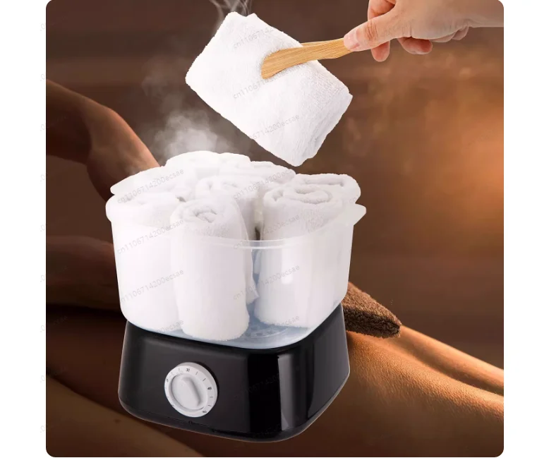 A74U Hot Towel Warmer,Rapid Heating Towel Steamer For Facials Can Hold 12 Mini Wet Towels, Portable Mini Towel Warmer EU Plug