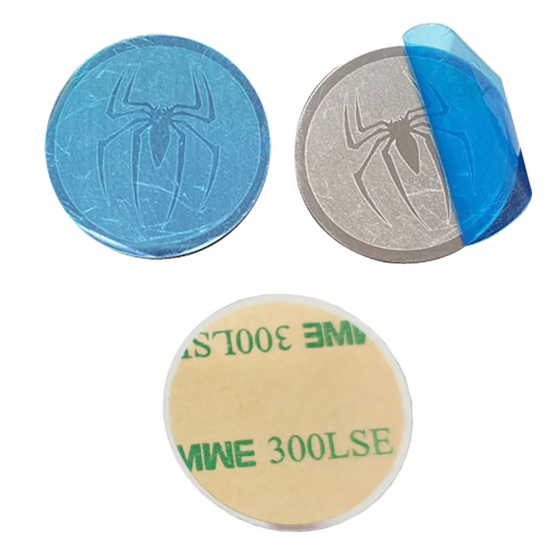 100pcs 35mm Laser Pattern Metal Plate Disk Iron Sheet For Magnetic Car Phone Stand Holders