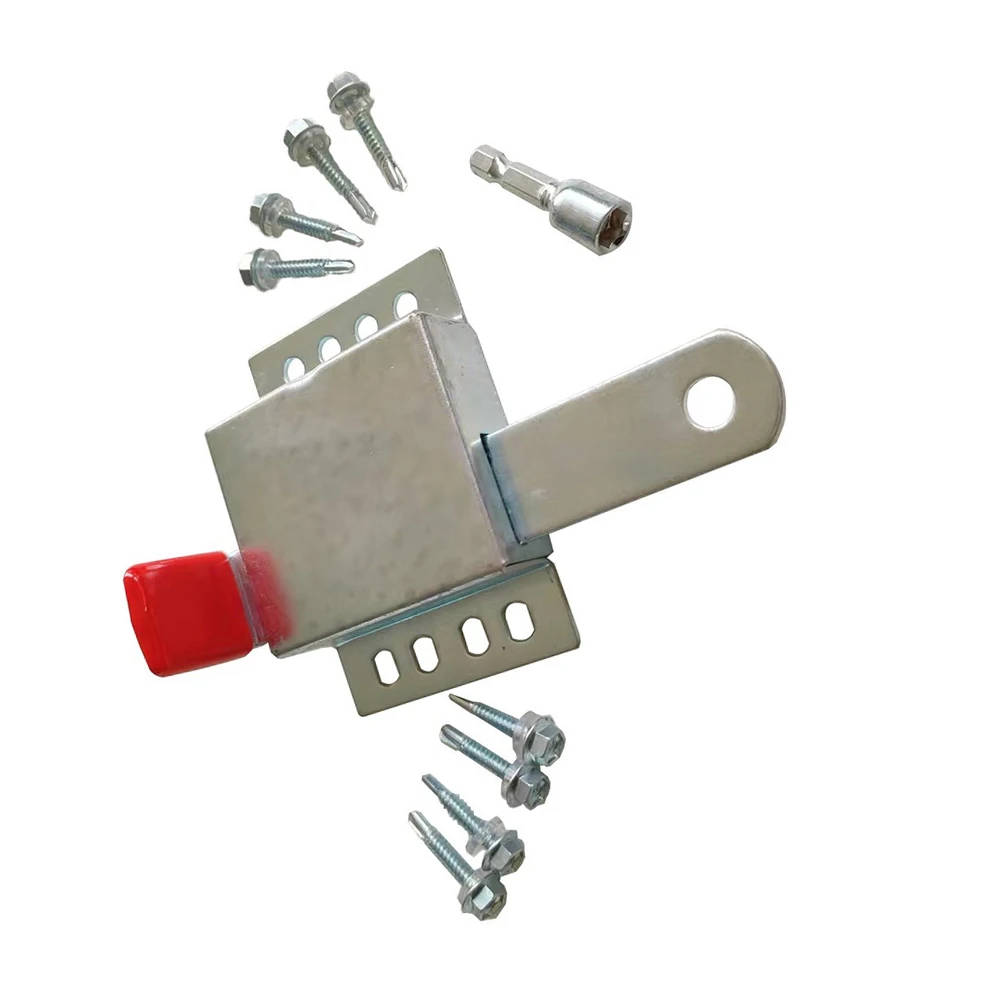 

Замок для гаражных ворот, 1 шт., внутренний, противовзломный, бокового крепления, ручной, простой монтаж, фурнитура и аксессуары