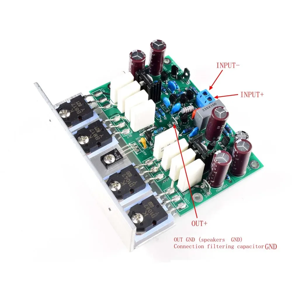 DLHiFi 2pcs LJM HI-END L20 VER 10 Stereo HiFi Power Amplifier Finished Board 200W 8R With Angle Aluminum Heatsink