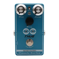 Mosky Thug Pedal de efecto de distorsión de alta ganancia para guitarra eléctrica, tono de distorsión 3 con nivel de distorsión y control de tono